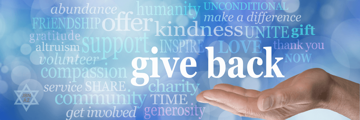 giving back and associate verbiage
